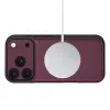 TECH-PROTECT MagSafe piniginė, skirta iPhone 17 Pro Max / 18 Pro Max – Mulberry, RFID apsauga, talpina 3 korteles