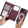 TECH-PROTECT MagSafe piniginė, skirta iPhone 17 Pro Max / 18 Pro Max – Mulberry, RFID apsauga, talpina 3 korteles