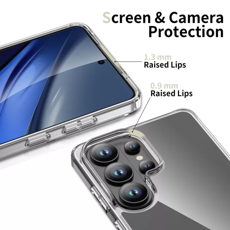 TECH-PROTECT FlexAir Hybrid dėklas, skirtas Samsung Galaxy S26 Ultra - permatomas