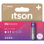 ITSON LR03IPO/10HH AAA šarminės baterijos, 10 vnt. | 1,5V LR03 MN2400 ilgaamžės, apsaugotos nuo nutekėjimo, be gyvsidabrio
