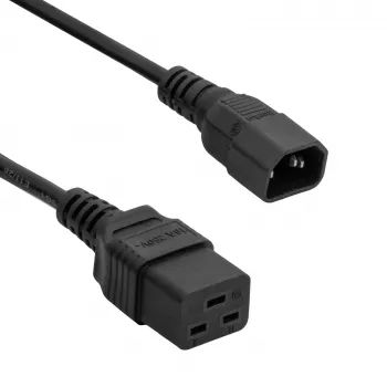 AKYGA AK-UP-02 1,8 m ilgintuvas IEC C14 – C19, juodas