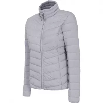 4F moteriška Cool Light Gray Melange treniruočių striukė H4L21 KUDP003 27M S