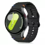Tech-Protect Silicone Sport laikrodžio dirželis Samsung Galaxy Watch4/5/5 Pro/6/7/FE, juodas