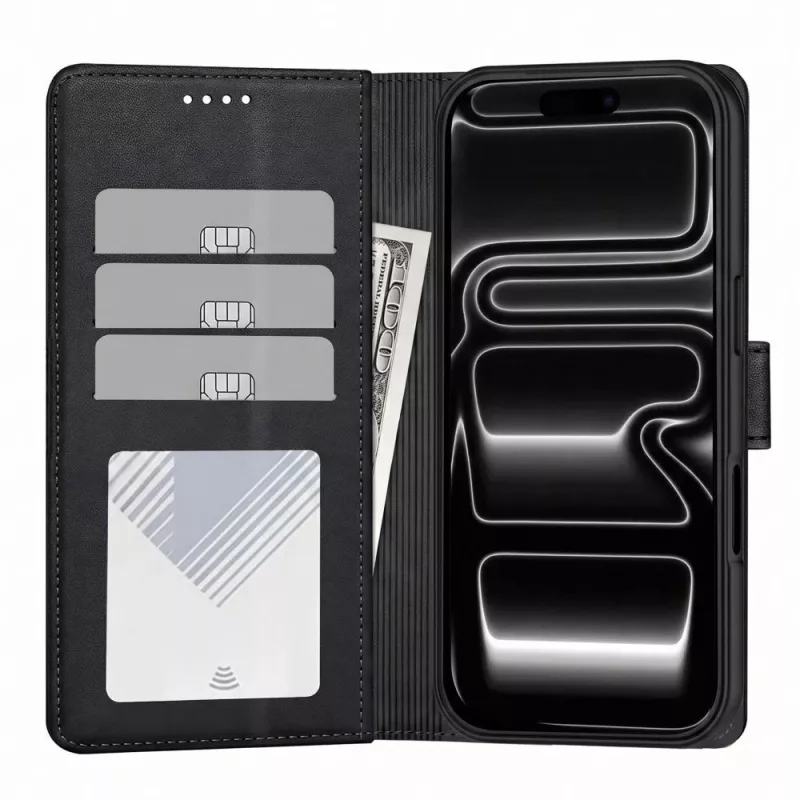 Tech-Protect MagSafe piniginė, skirta iPhone 17 Pro / 18 Pro, matinė juoda