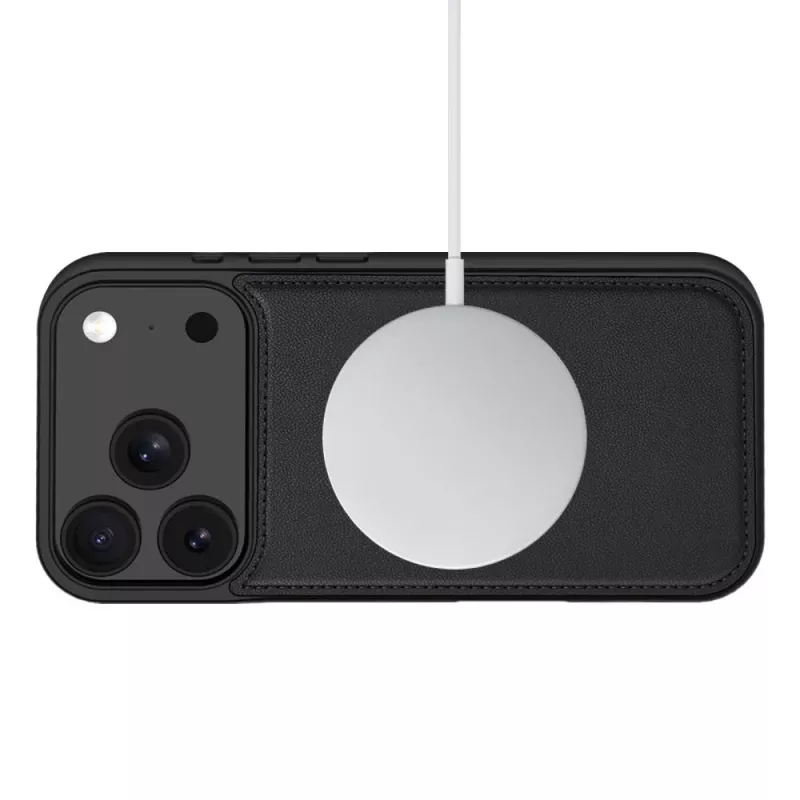 Tech-Protect MagSafe piniginė, skirta iPhone 17 Pro Max / 18 Pro Max, matinė juoda