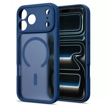 Tech-Protect BasicMag MagSafe dėklas, skirtas iPhone 17 Pro / 18 Pro – matinis tamsiai mėlynas