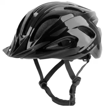 Vayox Kask Speed LED šalmas, blizgiai juodas, M dydis (54-58 cm)