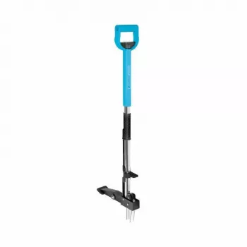 CELLFAST C.IDEAL piktžolių ravėtuvas 95 cm stovimas su 3 nagų grūdinto plieno sistema ir kojiniu pedalų išmetimu, ergonomiška D formos rankena, žalia/juoda