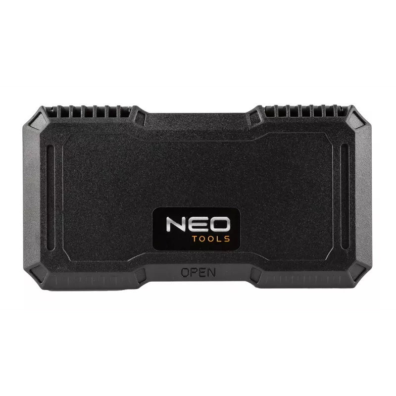 NEO TOOLS 99 dalių atsuktuvų antgalių rinkinys su rankena, S2 plieno, 1/4 inch šešiabriaunis
