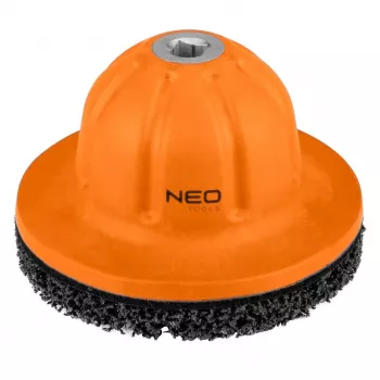 NEO TOOLS 11-136 Ratų stebulės valymo diskų rinkinys, 150 mm, 1/2 inch pavara, neaustinis abrazyvinis diskas rūdžių šalinimui