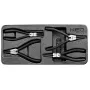 NEO TOOLS Circlip replių rinkinys, 4 vnt., vidinėms/išorinėms, tiesios ir lenktos, CrV plienas, 180 mm, TÜV sertifikuotas