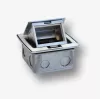 BACHMANN Mini Countertop Box 3M – stalinis modulinis dėklas standartiniams lizdams 22,5x45 mm (45x45 mm), pakreipiamas dangtis, baltas