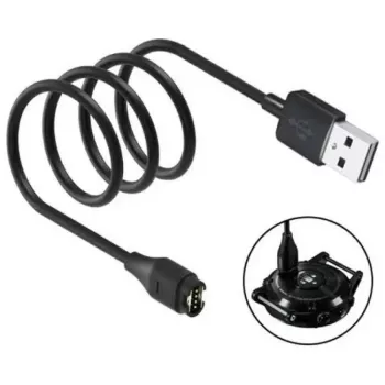 Beline USB-A įkrovimo laidas Garmin išmaniesiems laikrodžiams 1m juodas