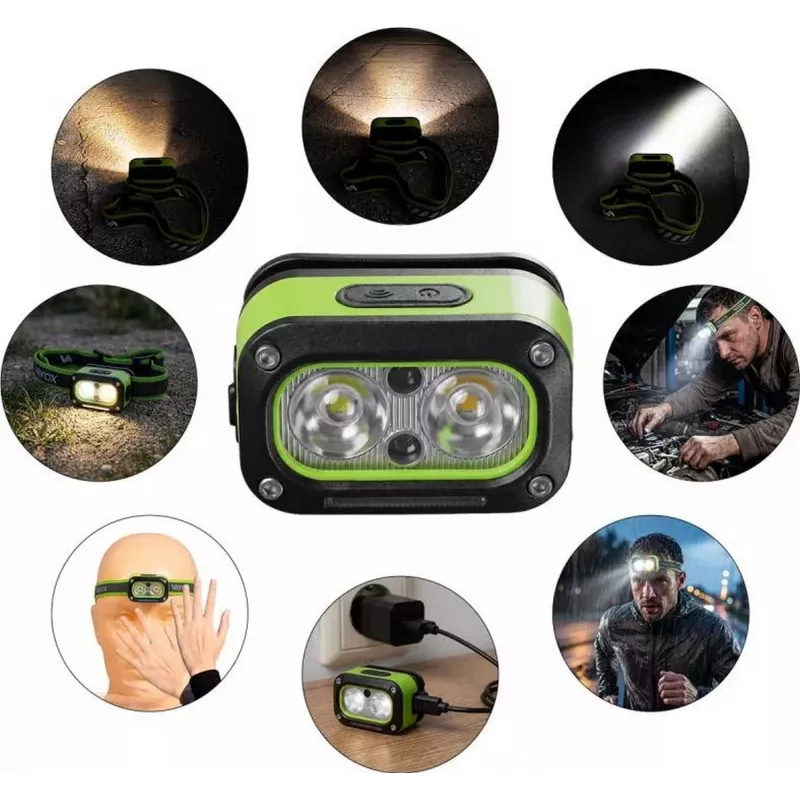 Vayox VA0453 daugiafunkcis LED darbinis žibintas su Bluetooth garsiakalbiu 2x5W 450lm 8000mAh