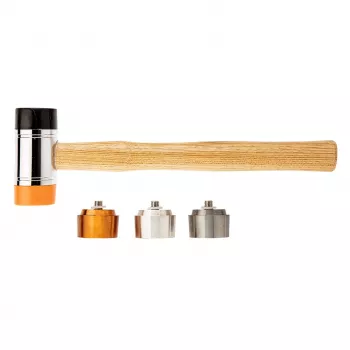 NEO TOOLS plaktukas minkštais antgaliais su keičiamais antgaliais 660 g, 45 mm, stiklo pluošto rankena