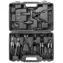 NEO TOOLS 9 dalių žarnų spaustuvų replių rinkinys su ergonomiškomis rankenomis ir laikymo dėklu
