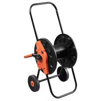 NEO TOOLS sodo žarnos vežimėlis su rite, plastikinis, 60 m 1/2 colio talpa, pilka/oranžinė