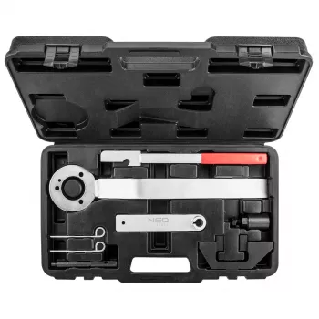 NEO TOOLS TOP-11-317 dyzelinių variklių užvedimo įrankių rinkinys BMW, Land Rover, Opel (M41, M47, M57, TD4, TD6, X25DT, Y25DT) - 15-20 dalių, su dėklu
