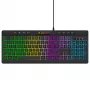 Wozinsky WKG-1044 laidinis žaidimų klaviatūra, membraninė, RGB foninis apšvietimas, juoda, pilno dydžio išdėstymas, USB-A, 104 klavišai, anti-ghosting