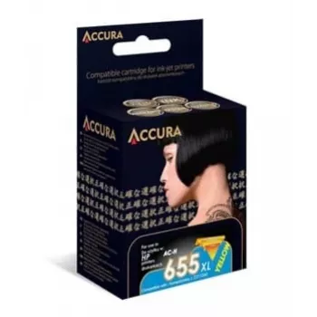ACCURA suderinama rašalo kasetė HP No. 655XL (CZ112AE) juoda, didelės išeigos
