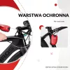 Rockbros įtraukiamas trosinis spynos 32420981001 raudonas - 3 skaitmenų kombinacija, 90 cm pintas plienas
