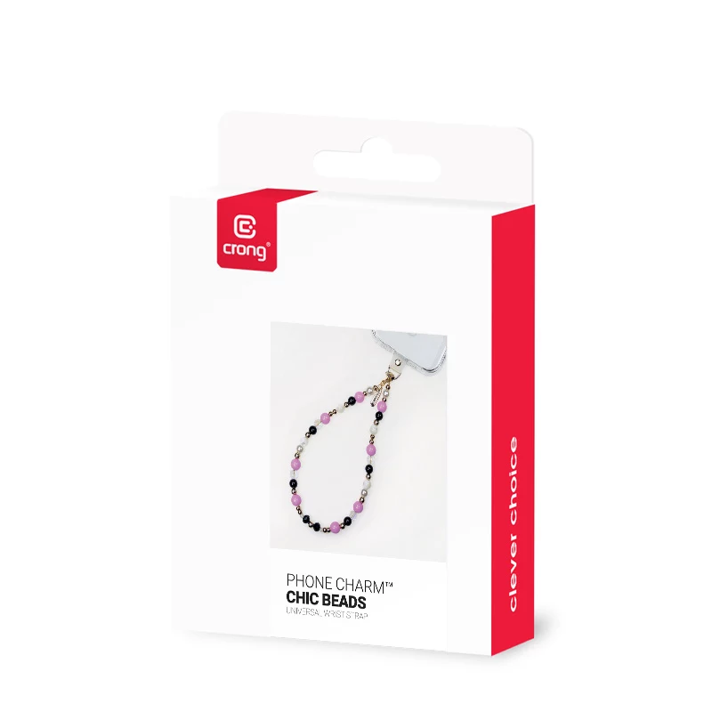 Crong Phone Charm – telefono pakabukas su stilingais karoliukais (universalus dirželis)