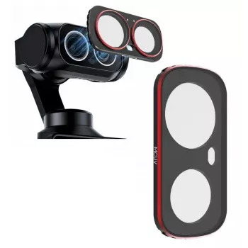 SUNNYLIFE MC UV apsauginis filtras, skirtas Insta360 ONE X2 / X3 – itin plonas, daugkartinio padengimo optinis stiklas, uždedamas ant objektyvo, juodas rėmelis