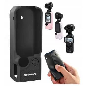 SUNNYLIFE OP4-BHT200-D TPU apsauginis dėklas, skirtas DJI Osmo Pocket 3 / 4 / 4P - juodas