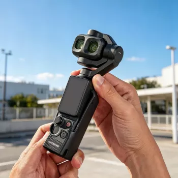 SUNNYLIFE OP4-BHT200-D TPU apsauginis dėklas, skirtas DJI Osmo Pocket 3 / 4 / 4P - juodas