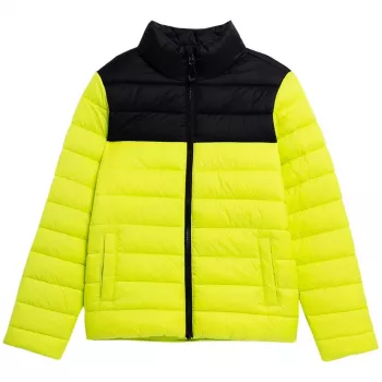 4F berniuko pūkinė striukė Juicy Green 4FJSS23TDJAM077 45S 158cm