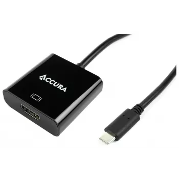 Accura USB-C į HDMI adapterio laidas 0,15 m 4K@60Hz juodas