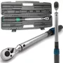 ROCKFORCE Premium Click tipo dinamometrinis raktas 3/8 colio, 20-120 Nm, chromvanadis, ISO 6789