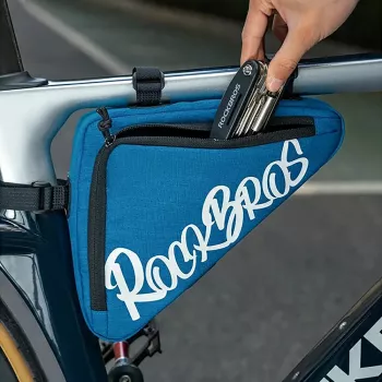 Rockbros G002 Flash Journey trikampis rėmo krepšys 1,4 L - mėlynas