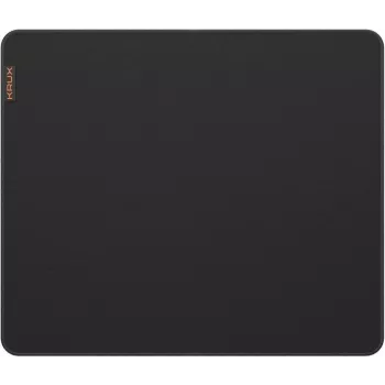 KRUX Space XL 900x400 mm žaidimų pelės kilimėlis – mikroaustinio audinio stalo danga, 3 mm, neslystančiu guminiu pagrindu, juoda