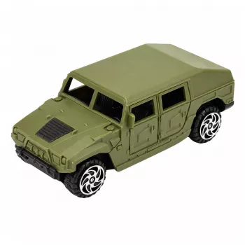 LEAN TOYS karinis rinkinys su tanku, transporto priemone ir kareiviais - 13 vnt.