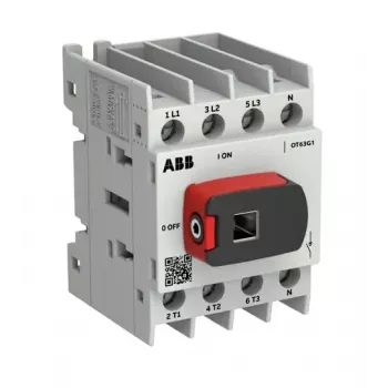 ABB OTOT63G1-4BSN2Plus 63 A 4 polių jungiklis-atjungiklis, G1 rėmas, IP65 priekis