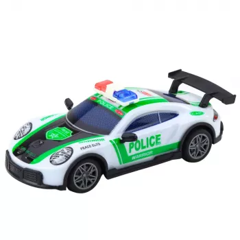 LEAN TOYS RC Drift policijos sportinis automobilis su LED apšvietimu 1:22