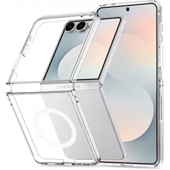 Tech-Protect Flexair Hybrid MagSafe dėklas Samsung Galaxy Z Flip 8 skaidrus