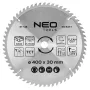 NEO TOOLS Diskinis pjūklo diskas, karbido dantimis, 400 x 30 mm, 60 dantų