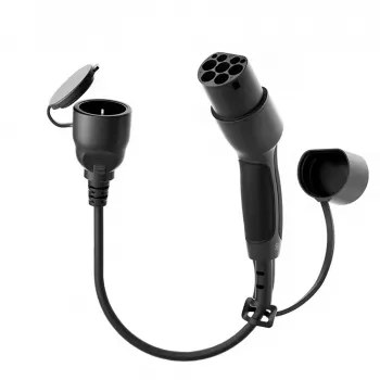 AKYGA AK-SC-E28 Type 2 į Schuko EV įkrovimo adapterio kabelis 16A 0,3m juodas