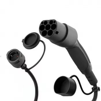 AKYGA AK-SC-E28 Type 2 į Schuko EV įkrovimo adapterio kabelis 16A 0,3m juodas