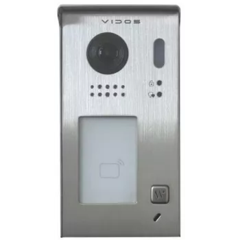 VIDOS DUO IP S301-1 vieno namo durų stotis su 2MP kamera, RFID ir IP65