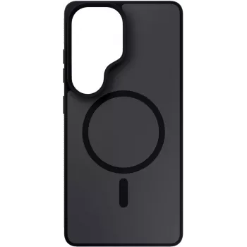 3MK Smoke MagCase Samsung Galaxy S26 Ultra – juodas peršviečiamas matinis dėklas su MagSafe ir Absorber175™ apsauga
