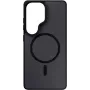 3MK Smoke MagCase Samsung Galaxy S26 Ultra – juodas peršviečiamas matinis dėklas su MagSafe ir Absorber175™ apsauga