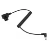 Newell D-Tap į DC 5,5x2,5 mm spiralinis maitinimo laidas, 90 cm, juodas