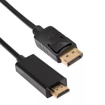 AKYGA AK-AV-05 DisplayPort į HDMI laidas 1,8 m, juodas