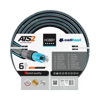 CELLFAST HOBBY ATS2 Anti-Twist sodo žarna 25 m 1/2 colio juoda