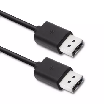 Qoltec DisplayPort v1.2 laidas, vyras į vyrą, 1,8 m, juodas, 4K 60Hz