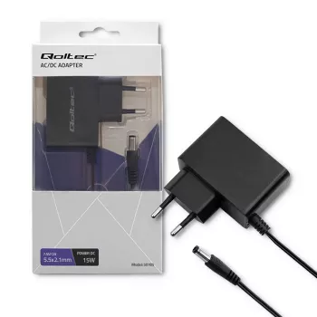 Qoltec 15W įtampos adapteris 7,5V 2A su 5,5x2,1mm lizdu
