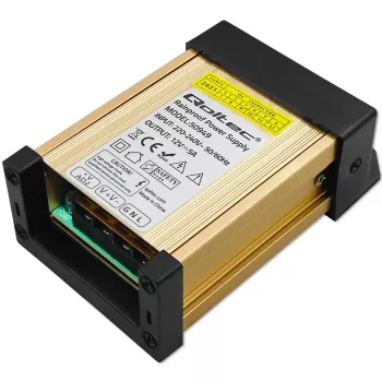QOLTEC LED perjungiamasis maitinimo šaltinis IP45 60W 12V 5A atsparus vandeniui